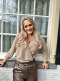 TOP INAYA BEIGE MET GLITTER