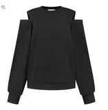 SWEATER PHILOU MET CUT OUT ZWART STUDIO AMAYA