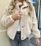 FAUX FUR JAS LINA BEIGE