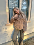 FAUX FUR JAS IVY TAUPE