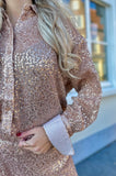 BLOUSE DISCO PINK NUDE GLITTER STUDIO AMAYA