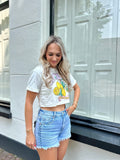 T-SHIRT CROPPED SICILY LEMON