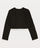 BLAZER CROPPED MONICA BOUCLÉ BLACK JOSH V