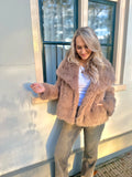 FAUX FUR JAS IVY TAUPE