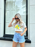 T-SHIRT CROPPED SICILY LEMON