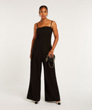 ASPEN ULTRA WIDE LEG JUMPSUIT ZWART JOSH V