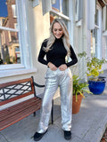 BROEK TYRA ZILVER REFINED