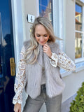 GILET RENA FAUX FUR BEIGE