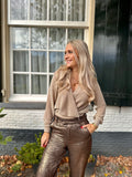 TOP INAYA BEIGE MET GLITTER