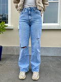 JEANS CHLOE WIDELEG MET SCHEUR