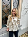 BLOUSE ESMEE BEIGE STRIKJES