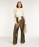 BROEK ALI STRAIGHT FIT METALLIC JOSH V