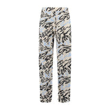 BROEK SUE PRINT BEIGE ZWART BLAUW STUDIO AMAYA