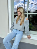 SWEATER PHILOU MET CUT OUT GRIJS STUDIO AMAYA