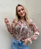 BLOUSE STELLA BLOEMENPRINT ROZE