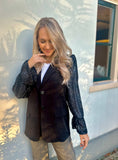 BLAZER JADA MET PAILLETTEN MOUWEN ZWART