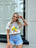 T-SHIRT CROPPED SICILY LEMON