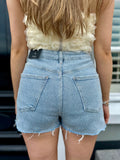 SHORT LAUREEN DIAMANTEN DENIM