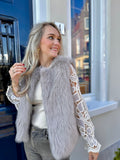 GILET RENA FAUX FUR BEIGE