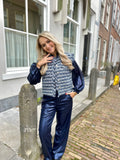 GILET SEMMY BLAUW GEMELEERD STUDIO AMAYA