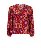 BLOUSE LIVIE IKAT PRINT LOFTY MANNER