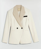 BLAZER KENNY ECRY MET BEIGE KRAAG EN ZWARTE DETAILS JOSH V