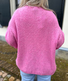 VEST CARO ROZE MET RUFFLE DETAIL