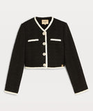 BLAZER CROPPED MONICA BOUCLÉ BLACK JOSH V