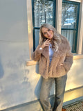 FAUX FUR JAS IVY TAUPE