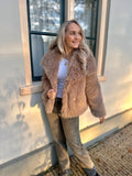 FAUX FUR JAS IVY TAUPE