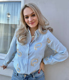 BLOUSE NOVA MET PAISLEY PRINT