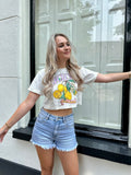 T-SHIRT CROPPED SICILY LEMON