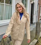 BLAZER NADIA BEIGE LINNEN LOOK LOFTY MANNER