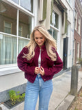 BOMBER TEDDY BORDEAUX ROOD