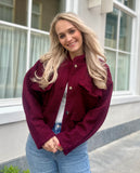 BOMBER TEDDY BORDEAUX ROOD