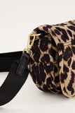 ZWARTE PANTERPRINT CROSSBODY TAS