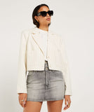 BLAZER CROPPED EMMA MET STREEP WIT ZWART JOSH V