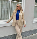 BLAZER NADIA BEIGE LINNEN LOOK LOFTY MANNER