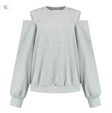 SWEATER PHILOU MET CUT OUT GRIJS STUDIO AMAYA