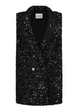 GILET JAYJAY ZWART GLITTER STUDIO AMAYA