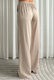 BROEK EVELIEN SATIJN BEIGE WIDELEG