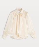 BLOUSE AMARA VAN SHINY ORGANZA ECRU JOSH V