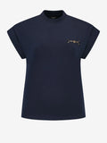 T-SHIRT ERIGLI DONKERBLAUW NIKKIE