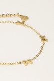 ARMBAND MET MINI STRIKJES GOUD MY-JEWELLERY