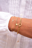 ARMBAND MET MINI STRIKJES GOUD MY-JEWELLERY