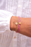 ARMBAND DUBBEL MET BLOEM MY JEWELLERY