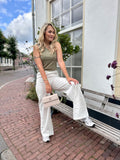 BROEK BENTHE LINNEN GEBROKEN WIT