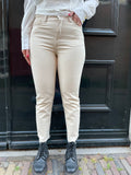 JEANS CROPPED STRAIGHT BEIGE
