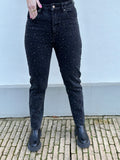 JEANS KATE GLITTER STEENTJES ZWART